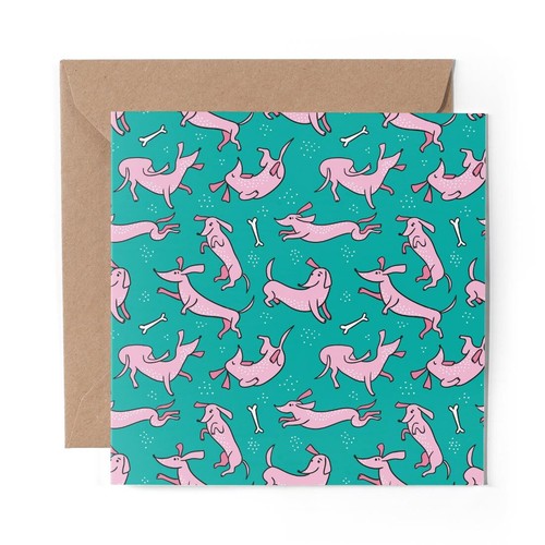 Blank greeting card cute - 1, x