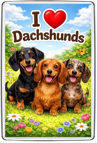 Love dachshunds fridge - i,