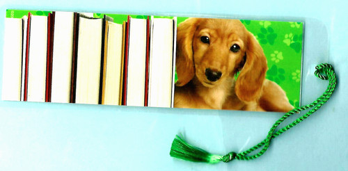 Dachshund books bookmark - books,