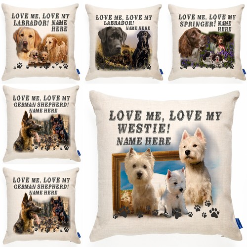 Personalised dog cushion - personalised,
