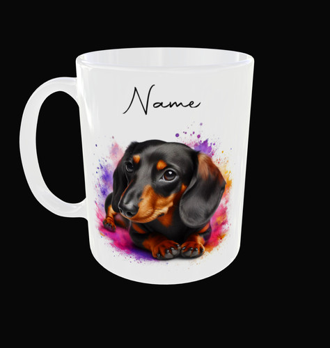 Personalised dachshund mug - personalised,