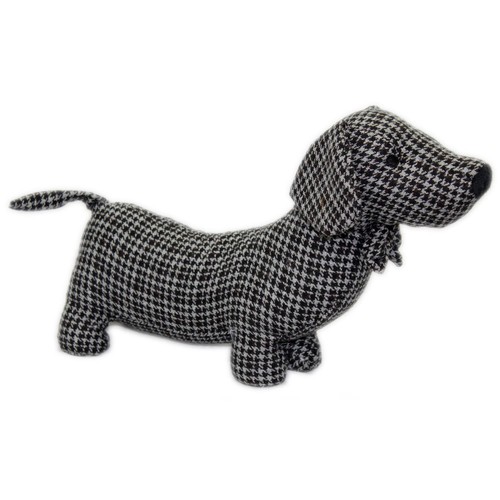 Herringbone fabric sausage dog - fabric,