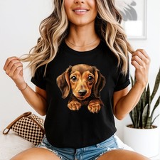 Dachshund Puppy Dog Womens Tee