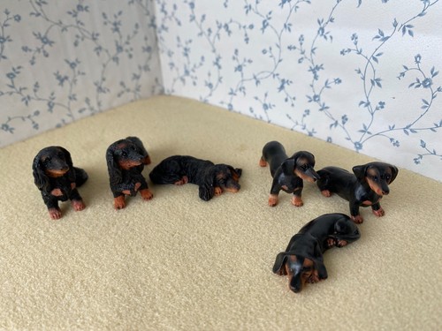 Dolls house dachshund puppy - dolls,